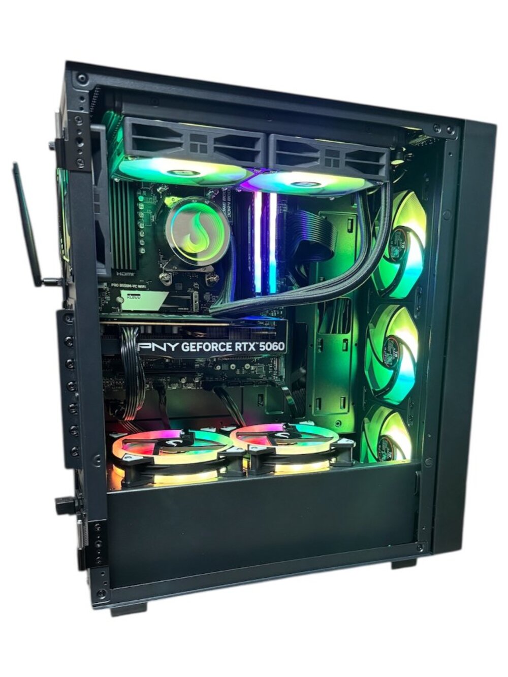 Custom Gaming PC AMD Ryzen 5| RTX 5060 8GB| 32GB DDR4| 2TB HDD+NVMe| WiFi & BT - Picture 5 of 16
